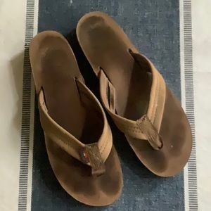 Authentic Rainbow Sandals - Tan - Size 8